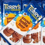 terry's, chocolate, orange, snow balls bar, lollyshop, christmas