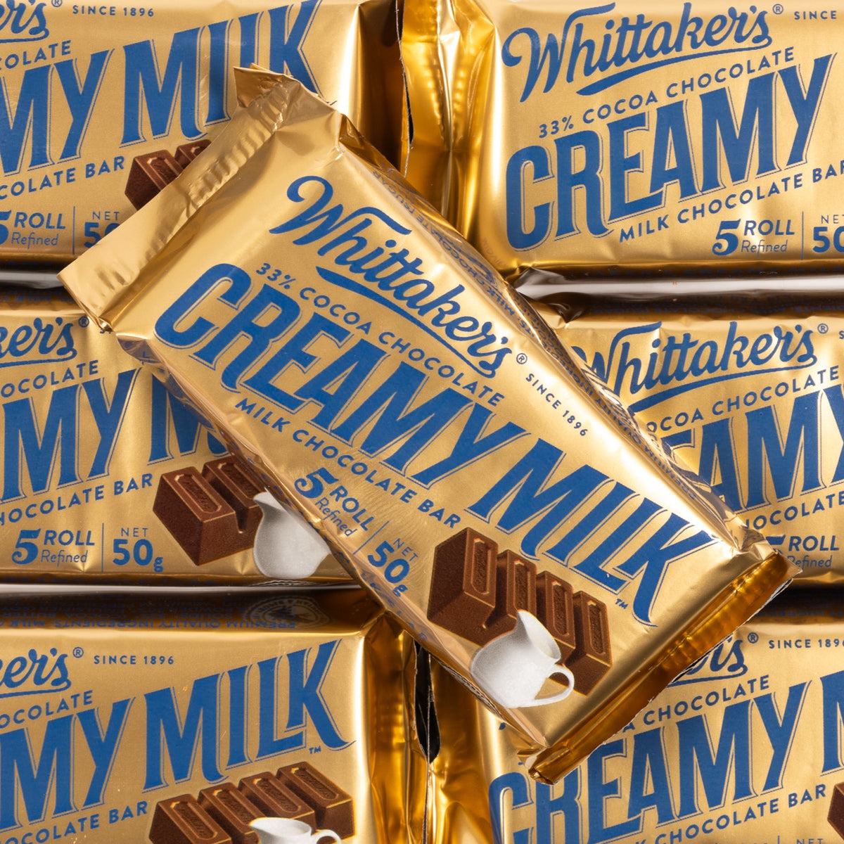 Whittakers Creamy Milk Slab 50g – LollyShop NZ