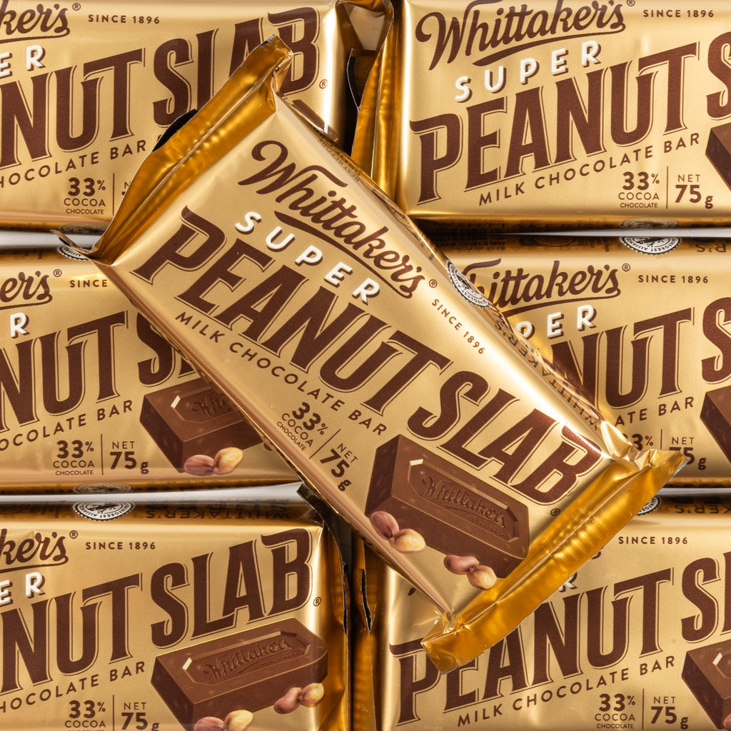 whittaker's, peanut, slab, milk, chocolate, bar, super